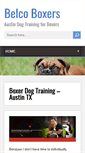 Mobile Screenshot of belcoboxers.com