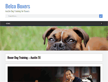 Tablet Screenshot of belcoboxers.com
